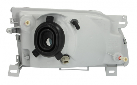 Far fata Stanga potrivit FORD TRANSIT, TRANSIT TOURNEO 1991-2000 (halogen, H4, manual, mecanic, fara motoras, culoare insert: cromat, culoare semnalizator: transparent) [1]