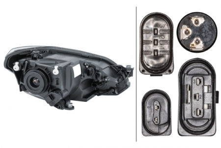 Far fata Stanga (halogen, H4/PY21W/W21, electric, cu motor, culoare insert: cromat) potrivit VW LOAD UP, UP! -04.16 [1]