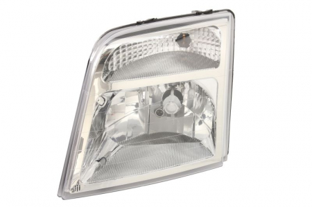 Far fata stanga (halogen, H4/PY21W/W5W, electric, cu motor, culoare interior: cromat, culoare semnalizator: galben) potrivit FORD TOURNEO CONNECT, TRANSIT CONNECT [0]