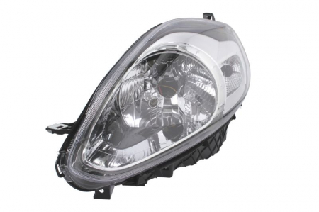 Far fata stanga (halogen, H4/PY21W/W5W, electric, cu motor, culoare interior: cromat) potrivit ABARTH PUNTO, PUNTO EVO; FIAT PUNTO, PUNTO EVO, PUNTO EVO/HATCHBACK, PUNTO/HATCHBACK 01.09- [0]
