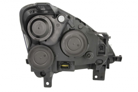 Far fata Stanga potrivit PEUGEOT PARTNER, PARTNER TEPEE, PARTNER/MINIVAN 2008-2012 (halogen, H4/W5W, electric, cu motor, culoare insert: cromat, culoare semnalizator: transparent) [1]