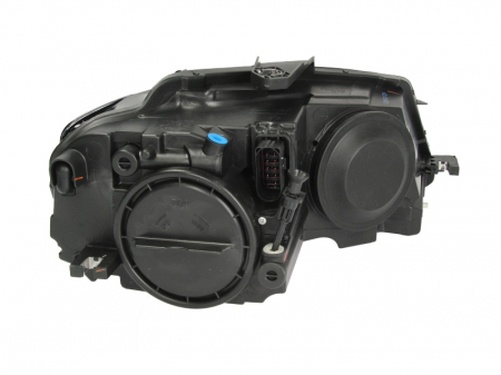 Far fata stanga (halogen, H7, electric, cu motor, bec, culoare interior: negru, culoare semnalizator: transparent) potrivit AUDI A3 [1]
