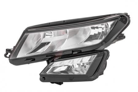 Far fata Stanga (halogen, H7/H7/H8/PWY24W/W5W, electric, cu motor, bec) potrivit SKODA KODIAQ I 03.17- [0]