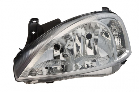 Iluminat auto - Far fata Stanga potrivit OPEL COMBO TOUR, COMBO/MINIVAN, CORSA C, CORSA C/HATCHBACK pana in 2005 (halogen, H7/W5W, electric, fara motoras, culoare semnalizator: transparent)