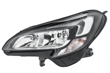 Faruri - Far fata Stanga potrivit OPEL CORSA E, CORSA E/HATCHBACK (halogen/LED, H7/H7/LED/PSY24W, electric, cu motor)