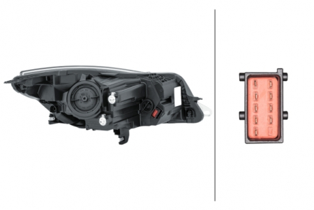 Far fata Stanga potrivit OPEL INSIGNIA A, INSIGNIA A COUNTRY (halogen/LED, HIR2/LED/PY21W, electric, cu motor, bec) [3]