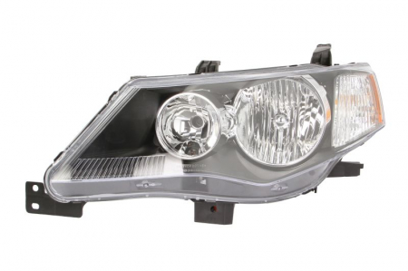Far fata stanga (HB3/HB4, electric, cu motor, culoare interior: negru, culoare semnalizator: alb) potrivit MITSUBISHI OUTLANDER II [0]