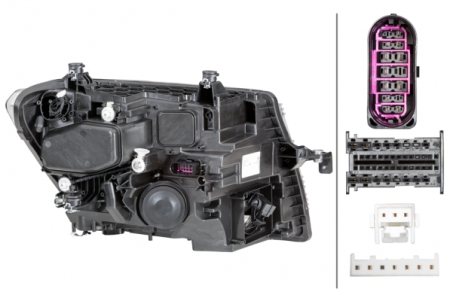 Far fata Stanga (LED, H21W/LED, electric, cu motor) potrivit MAN TGE; VW CRAFTER [1]