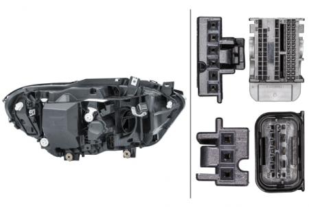 Far fata Stanga potrivit BMW 1 (F20), 1 (F21) dupa 2010 (LED, LED, cu motor, culoare semnalizator: transparent) [3]