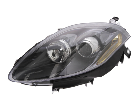 Iluminat auto - Far Stanga (2*H1/PY24W/W5W, electric, cu motor, culoare insert: gri, culoare semnalizator: galben) potrivit FIAT BRAVO II, CROMA 194 2006-2014