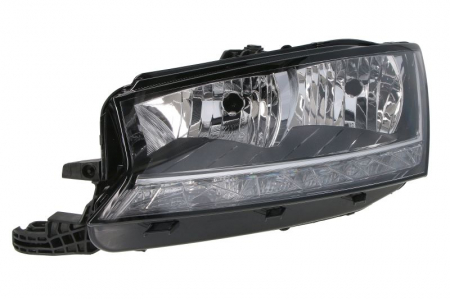 Far stanga potrivit SKODA FABIA III 2018-2021 (2*H7/LED, electric, cu motor) [0]