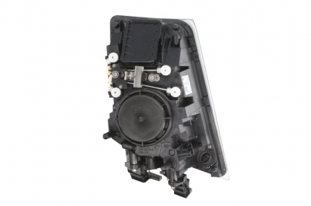 Far stanga (2*H7/LED/PY21W, reglaj electric cu becuri, insertii crom, Semnalizator transparent) VOLVO FH, FH 16, FH II, FM dupa 2005 [1]