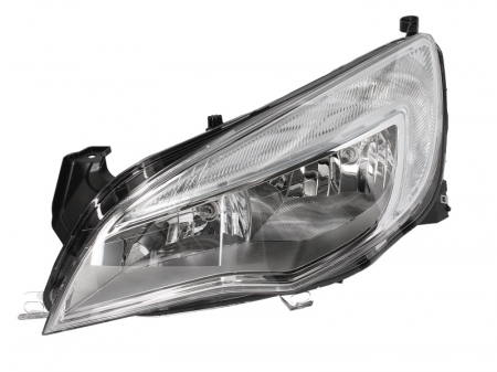Iluminat auto - Far stanga (2*H7, reglaj electric, cu motoras, cu lumini de zi, fundal cromat) OPEL ASTRA 2009-2012