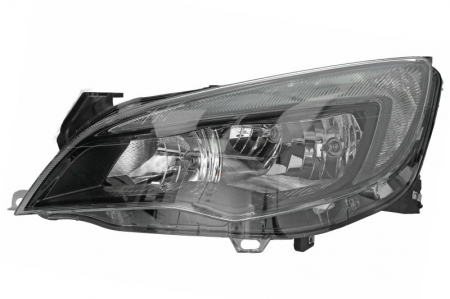 Iluminat auto - Far stanga (2*H7, reglaj electric, cu motoras, cu lumini de zi, fundal negru) OPEL ASTRA 2009-2012