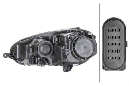 Far stanga (2*H7, reglaj electric, cu motoras) VW GOLF, JETTA 2003-2010 [1]