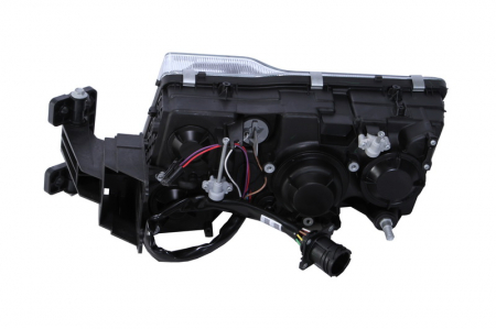 Iluminat auto - Far stanga (4*H7/PY21W/W5W, reglaj electric fara motor, soclu rotund, insertii crom, Semnalizator transparent) VOLVO FH 16, FM 9 dupa 2001