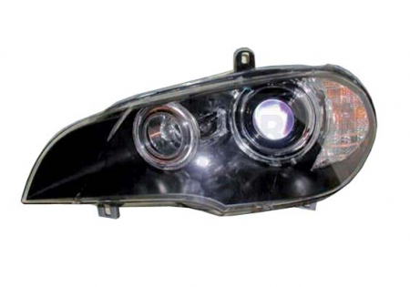 Iluminat auto - Far Stanga potrivit BMW X5 (E70) (bi-xenon, D1S/H8, automat, cu motor, culoare insert: negru)