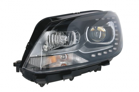 Faruri - Far Stanga potrivit VW CADDY III, CADDY III/MINIVAN, TOURAN pana in 2015 (bi-xenon, D3S/H15/H7/PY21W/W5W, electric, fara motoras, bec)