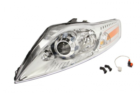Piese Auto - Far stanga D1S/H1, electric, cu motoras, cu lumini curba, interior argintiu FORD MONDEO 4 IV intre 2007-2010