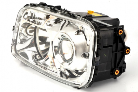 Far stanga (D1S/H1/PY21W/W5W, reglaj manual, insertii crom, Semnalizator transparent) MERCEDES ACTROS MP2 / MP3 dupa 2002 [1]