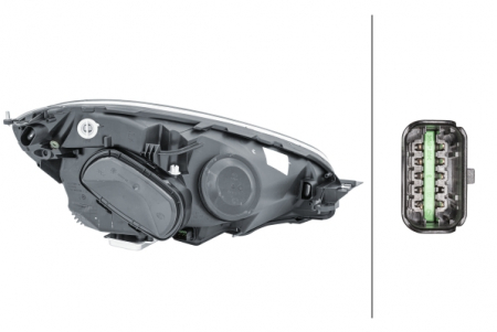 Far stanga (D1S/H7, reglaj electric, cu motoras) CITROEN C4 GRAND PICASSO I, C4 PICASSO I [1]