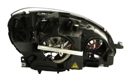 Far stanga (D1S/H7, reglaj electric, cu motoras, fundal argintiu, Semnalizator argintiu) MERCEDES Clasa C 2001-2013 [1]