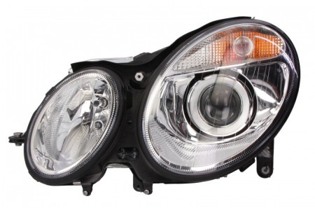 Iluminat auto - Far stanga (D2S/H7, reglaj electric, cu motoras, bixenon, cu iluminare in viraje) MERCEDES Clasa E 2002-2006