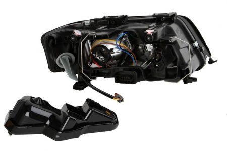 Far stanga (D2S/H7, reglaj electric, fundal cromat) AUDI A6 1997-2005 [1]