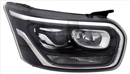 Far stanga (D5S/H11/LED, electric, cu motor, culoare interior: negru) potrivit FORD TRANSIT VI FL 09.18-