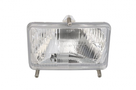 Iluminat auto - Far stanga/dreapta (H4, manual, culoare insert: crom platinat) potrivit CLAAS ARES, ATLES; LAMBORGHINI FORMULA, NITRO, PREMIUM, RACING; NEW HOLLAND 8000, FD, SPEEDROWER, TS, TVT; RENAULT 500, 600, ARE