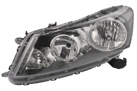 Iluminat auto - Far Stanga (H1, electric, fara motoras, culoare insert: gri, culoare semnalizator: transparent) potrivit HONDA ACCORD IX, ACCORD VIII -06.15