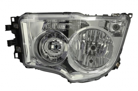 Far stanga (H1/H21W/H7/PY21W/W5W, manual, cu lumina de zi, culoare interior: crom, culoare indicator: transparent) potrivit MERCEDES ACTROS MP4 / MP5, ANTOS, AROCS 07.11- [0]