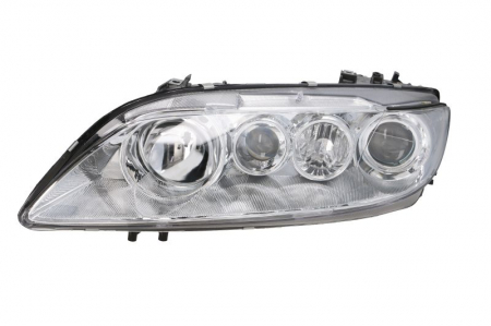 Piese Auto - Far stanga (H1/H3, electric, cu motoras, fundal argintiu, fundal transparent) MAZDA 6 2002-2005