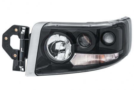 Iluminat auto - Far stanga (H1/H3/H7, reglaj electric cu halogen de ceata, cu motoras, Semnalizator transparent) RENAULT RVI PREMIUM 2 dupa 2005
