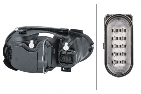 Far stanga (H1/H3/H7, reglaj electric, fundal cromat) VW GOLF 1997-2006 [1]