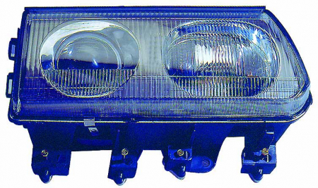 Iluminat auto - Far stanga (H1/H3, manual, fundal negru/insertii crom) MITSUBISHI L 300 1986-2006