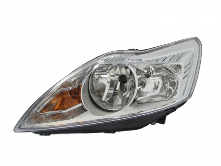 Far Stanga (H1/H7, electric, cu motor, culoare insert: cromat, culoare semnalizator: galben) potrivit FORD FOCUS II, FOCUS II/KOMBI; FORD USA FOCUS [0]