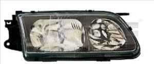 Iluminat auto - Far stanga H1/H7, electric, cu motor, culoare interior negru/cromat potrivit MAZDA 626 V