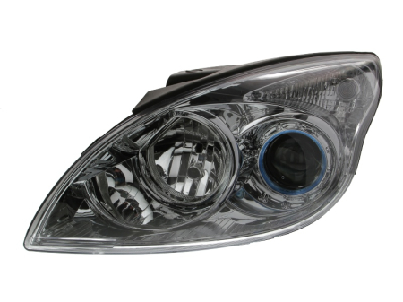 Iluminat auto - Far Stanga (H1/H7, electric, fara motoras, culoare insert: cromat, culoare semnalizator: transparent) potrivit HYUNDAI i30 FD 2007-2010