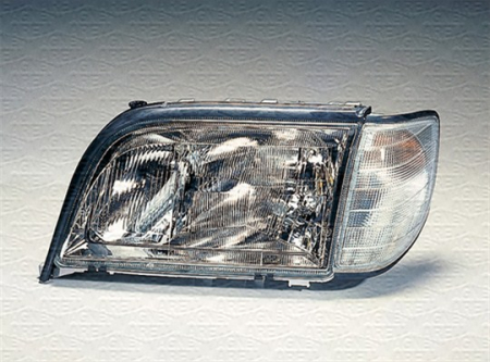 Iluminat auto - Far Stanga H1/H7, halogen, interior cromat potrivit MERCEDES S C140, S W140 pana in 1999