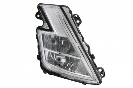 Far stanga (H1/H7/LED, electric, cu motor, cu lumina de zi, culoare insert: crom platinat, culoare indicator: alb) potrivit VOLVO FH III, FH16 III 02.20- [0]