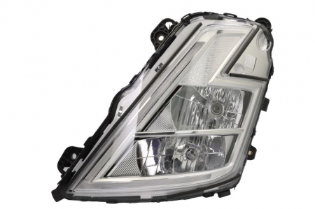 Far stanga (H1/H7/LED, electric, cu motor, cu lumina de zi, culoare insert: crom platinat, culoare indicator: alb) potrivit VOLVO FH III, FM III 02.20- [0]