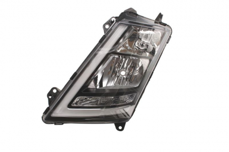 Faruri - Far stanga (H1/H7/LED/PY21W, reglaj electric, insertii crom, Semnalizator transparent) VOLVO FH 16 II, FH II dupa 2012