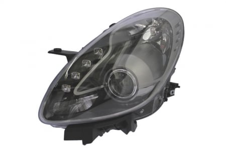 Far Stanga H1/H7/LED/PY24W, electric, cu motor, DRL, interior negru potrivit ALFA ROMEO GIULIETTA 04.10-03.16 [0]