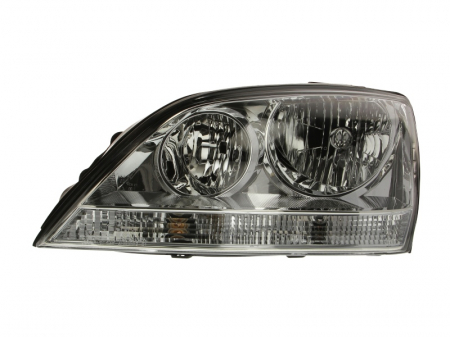 Far stanga (H1/H7, manual, fundal cromat, fundal transparent) KIA SORENTO 2002-2009