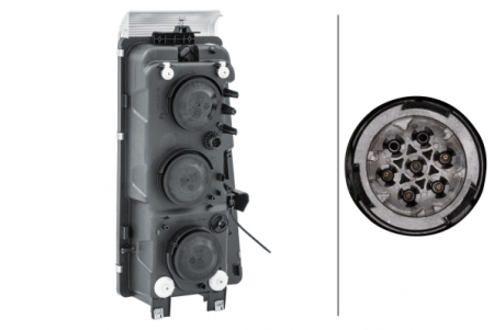 Far stanga (H1/H7/PY21W/W5W, fundal cromat, fundal transparent) RENAULT RVI MAGNUM dupa 2004 [1]