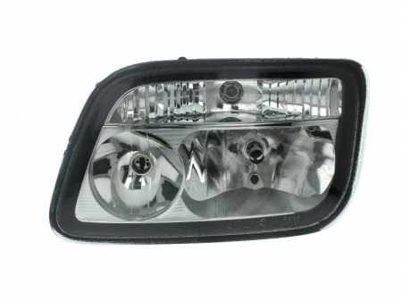 Iluminat auto - Far stanga (H1/H7/PY21W/W5W, reglaj electric fara motor, argintiu, Semnalizator galben) MERCEDES ACTROS MP2 / MP3 dupa 2002