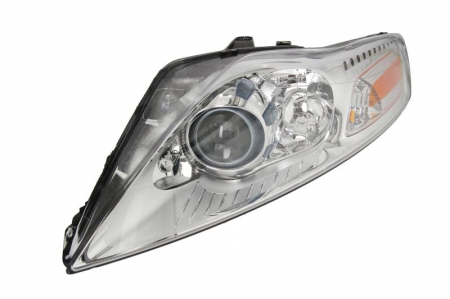 Piese Auto - Far stanga (H1/H7, reglaj electric, cu motoras,cu iluminare in viraje, fundal argintiu) FORD MONDEO 2007-2010