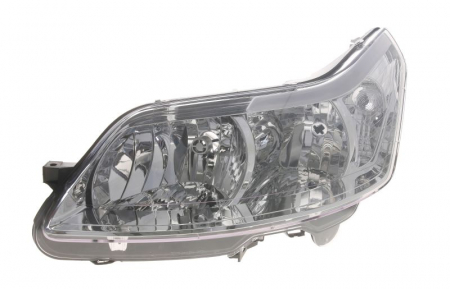 Far stanga (H1/H7, reglaj electric, cu motoras, fundal cromat) CITROEN C4 2004-2008 [0]