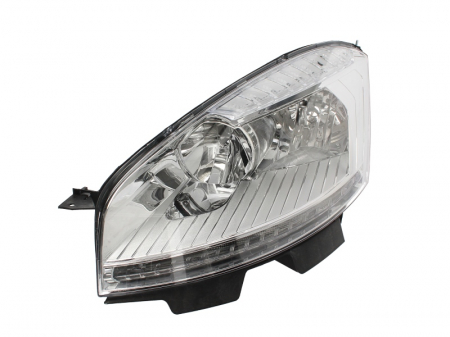 Far stanga (H1/H7, reglaj electric, cu motoras, fundal cromat) CITROEN C4 PICASSO 2006-2010 [0]